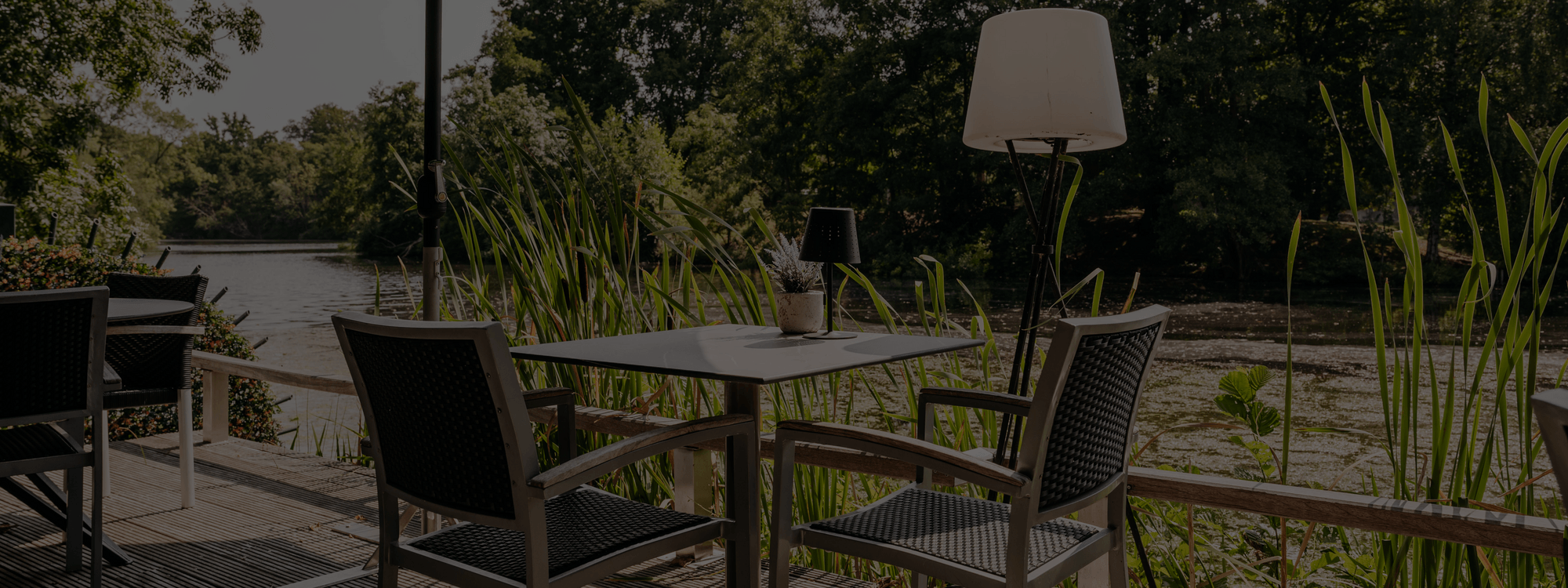 Terras aan het water Restaurant Vlonders